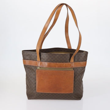 CELINE Macadam Canvas Shoulder Bag PVC 3 Set Beige Brown Auth 148968 - 0