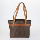 CELINE Macadam Canvas Shoulder Bag PVC 3 Set Beige Brown Auth 148968-3