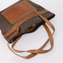 CELINE Macadam Canvas Shoulder Bag PVC 3 Set Beige Brown Auth 148968-5