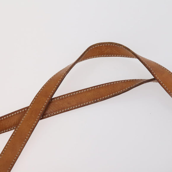 CELINE Macadam Canvas Shoulder Bag PVC 3 Set Beige Brown Auth 148968