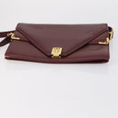 CELINE Cartier Fendi Bag PVC Leather 4 Set Beige Brown Bordeaux Auth 148969-19