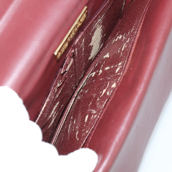 CELINE Cartier Fendi Bag PVC Leather 4 Set Beige Brown Bordeaux Auth 148969