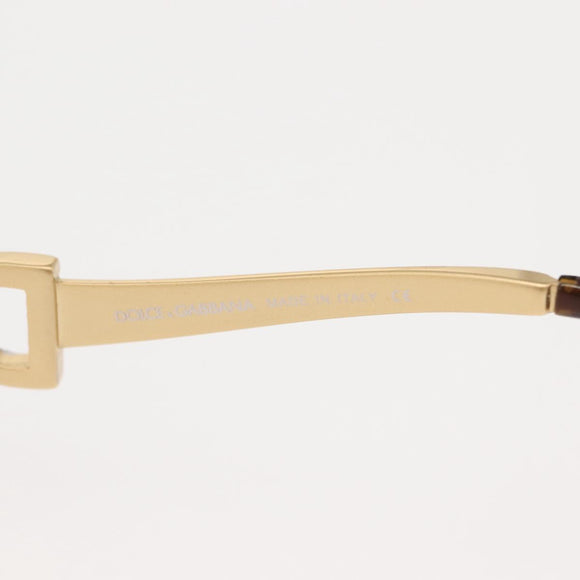 DOLCE&GABBANA Sunglasses plastic Brown Auth 148972