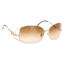 DOLCE&GABBANA Sunglasses plastic Brown Auth 148972-1