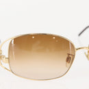 DOLCE&GABBANA Sunglasses plastic Brown Auth 148972-3