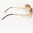 DOLCE&GABBANA Sunglasses plastic Brown Auth 148972-6