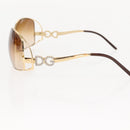 DOLCE&GABBANA Sunglasses plastic Brown Auth 148972-7