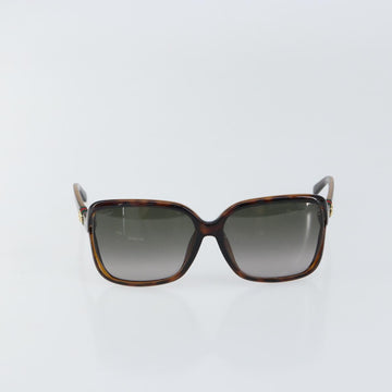 GUCCI Web Sherry Line Sunglasses plastic Brown Auth 148978 - 0