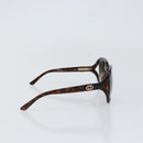 GUCCI Web Sherry Line Sunglasses plastic Brown Auth 148978-5