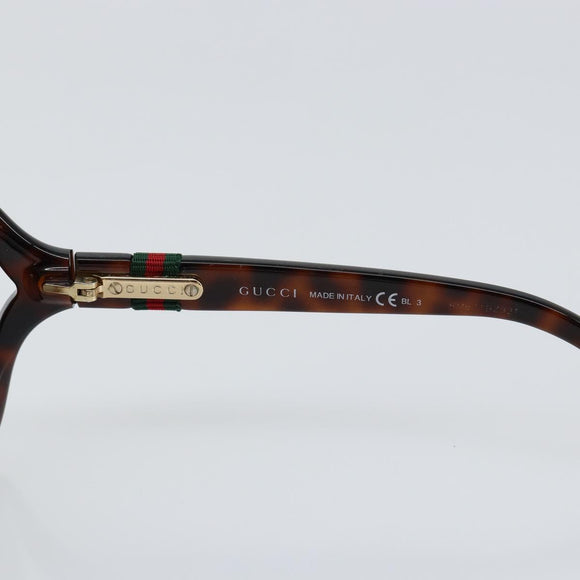 GUCCI Web Sherry Line Sunglasses plastic Brown Auth 148978