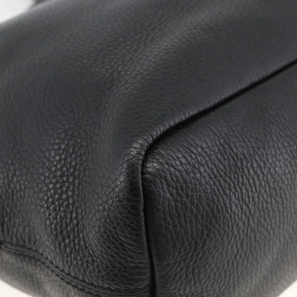 ETRO Tote Bag Leather Gold Black Auth 148984