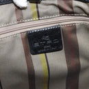 ETRO Tote Bag Leather Gold Black Auth 148984-14
