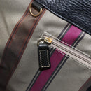 ETRO Tote Bag Leather Gold Black Auth 148984-18