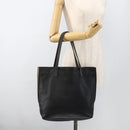 ETRO Tote Bag Leather Gold Black Auth 148984-21