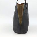 ETRO Tote Bag Leather Gold Black Auth 148984-4
