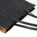 ETRO Tote Bag Leather Gold Black Auth 148984-6