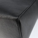 CELINE Hand Bag Leather Black Gold Auth 149040-16