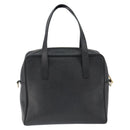 CELINE Hand Bag Leather Black Gold Auth 149040-2