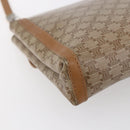 CELINE Macadam Canvas Shoulder Bag PVC Beige Gold Auth 149041-16
