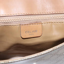 CELINE Macadam Canvas Shoulder Bag PVC Beige Gold Auth 149041-18