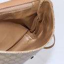 CELINE Macadam Canvas Shoulder Bag PVC Beige Gold Auth 149041-20