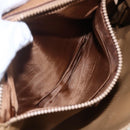 CELINE Macadam Canvas Shoulder Bag PVC Beige Gold Auth 149041-11