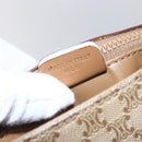 CELINE Macadam Canvas Shoulder Bag PVC Beige Gold Auth 149041-12