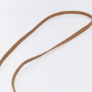 CELINE Macadam Canvas Shoulder Bag PVC Beige Gold Auth 149041-8