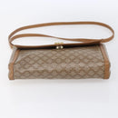 CELINE Macadam Canvas Shoulder Bag PVC Beige Gold Auth 149041-5