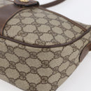 GUCCI GG Supreme Web Sherry Line Shoulder Bag PVC Beige Auth 149043-14