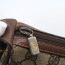 GUCCI GG Supreme Web Sherry Line Shoulder Bag PVC Beige Auth 149043-9