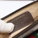 GUCCI GG Supreme Web Sherry Line Shoulder Bag PVC Beige Auth 149043-12