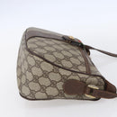 GUCCI GG Supreme Web Sherry Line Shoulder Bag PVC Beige Auth 149043-4