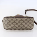 GUCCI GG Supreme Web Sherry Line Shoulder Bag PVC Beige Auth 149043-5