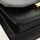 Salvatore Ferragamo Gancini Joan Shoulder Bag Leather Black Gold Auth 149044V-12