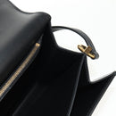 Salvatore Ferragamo Gancini Joan Shoulder Bag Leather Black Gold Auth 149044V-21
