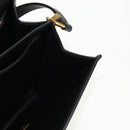 Salvatore Ferragamo Gancini Joan Shoulder Bag Leather Black Gold Auth 149044V-24