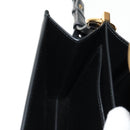 Salvatore Ferragamo Gancini Joan Shoulder Bag Leather Black Gold Auth 149044V-25