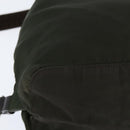 PRADA Backpack Nylon Khaki Silver Auth 149045-16