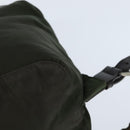 PRADA Backpack Nylon Khaki Silver Auth 149045-17