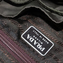 PRADA Backpack Nylon Khaki Silver Auth 149045-19