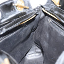 CHANEL Chain Shoulder Bag Lamb Skin Black Gold CC Auth 149046-22