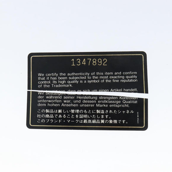 CHANEL Chain Shoulder Bag Lamb Skin Black Gold CC Auth 149046