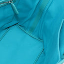Christian Dior Canage Panarea Bag Coated Canvas Turquoise Blue Auth 149047-18