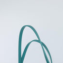 Christian Dior Canage Panarea Bag Coated Canvas Turquoise Blue Auth 149047-8