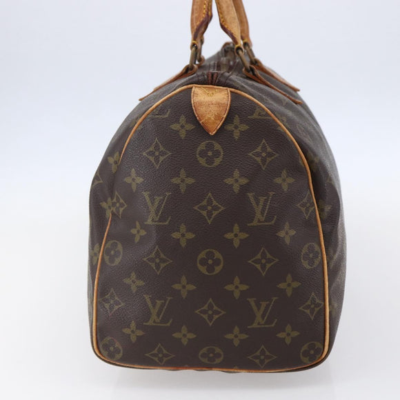 LOUIS VUITTON Monogram Speedy 35 Hand Bag M41524 LV Auth 149054