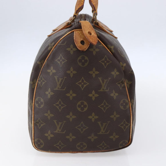 LOUIS VUITTON Monogram Speedy 35 Hand Bag M41524 LV Auth 149054