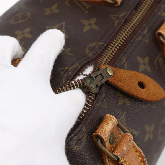 LOUIS VUITTON Monogram Speedy 35 Hand Bag M41524 LV Auth 149054