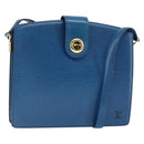 LOUIS VUITTON Epi Capuchin Shoulder Bag Blue M52345 LV Auth 149056-1