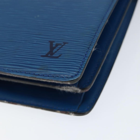 LOUIS VUITTON Epi Capuchin Shoulder Bag Blue M52345 LV Auth 149056